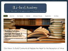 Tablet Screenshot of liberacademy.org